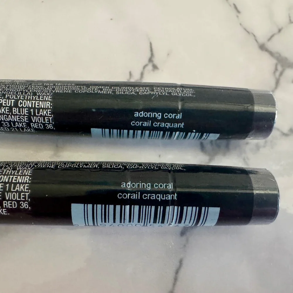 Avon Lip Radiance Adoring Coral Shimmer Lip Gloss Set of 2 New Sealed 5.5g Each